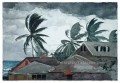 Hurricane Bahamas réalisme marine peintre Winslow Homer
